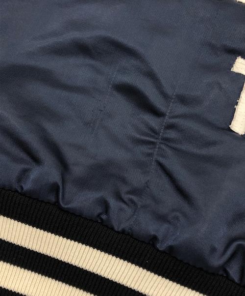 MLB（エムエルビー）MLB (エムエルビー) スタジャン ネイビー サイズ:Mの古着・服飾アイテム