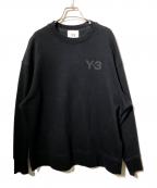 Y-3ワイスリー）の古着「CLASSIC CHEST LOGO CREW SWEATSHIRT（クラシック　チェスト　ロゴ　クルー　スウェットシャツ）」｜ブラック
