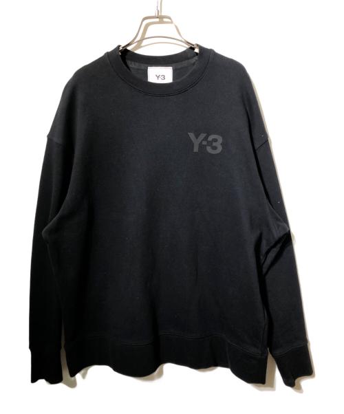 Y-3（ワイスリー）Y-3 (ワイスリー) CLASSIC CHEST LOGO CREW SWEATSHIRT（クラシック　チェスト　ロゴ　クルー　スウェットシャツ） ブラック サイズ:Ｍの古着・服飾アイテム