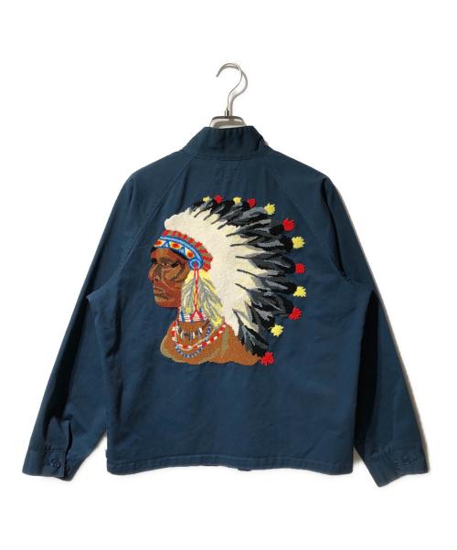 SUPREME（シュプリーム）SUPREME (シュプリーム) Chief Harrington Jacket（チーフハディントンジャケット） ブルー サイズ:Mの古着・服飾アイテム