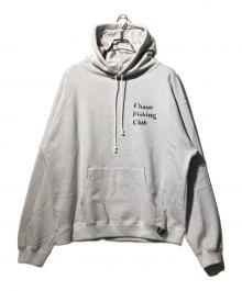 CHAOS FISHING CLUB（カオスフィッシングクラブ）の古着「LOGO HOODIE」｜グレー