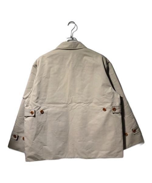 Cabaret Poval（キャバレーポバール）Cabaret Poval (キャバレーポバール) REVERSIBLE VENTILE COAT（リバーシブル　ベンタイル　コート） アイボリー サイズ:Mの古着・服飾アイテム