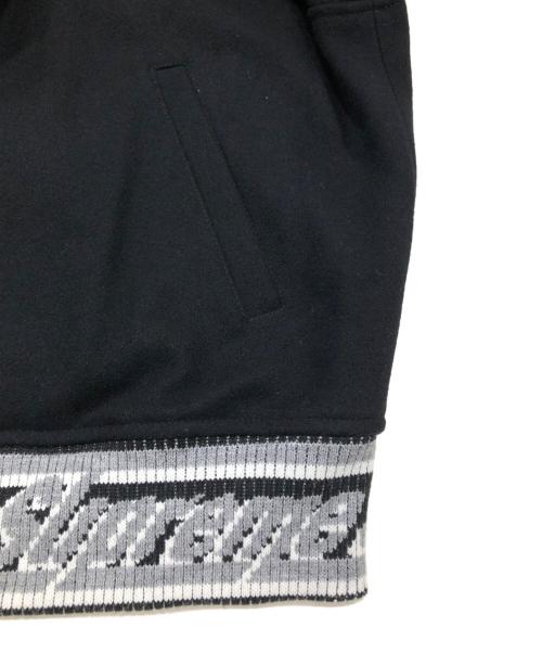 SUPREME（シュプリーム）SUPREME (シュプリーム) STASH (スタッシュ) スタジャン/SUPPORT UNIT VARSITY JACKET（サポートユニットバーシティージャケット） ブラック サイズ:Sの古着・服飾アイテム