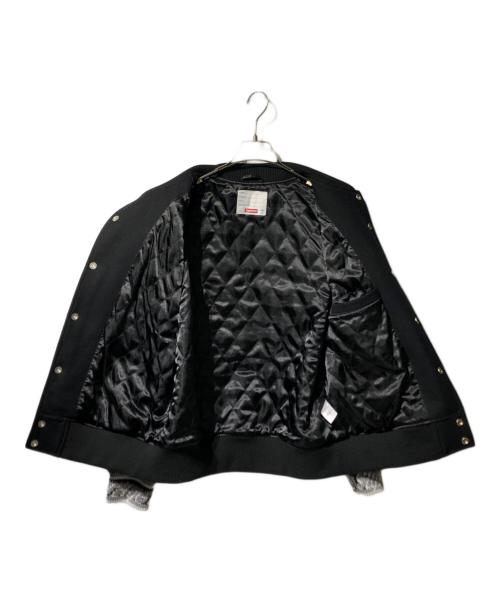 SUPREME（シュプリーム）SUPREME (シュプリーム) STASH (スタッシュ) スタジャン/SUPPORT UNIT VARSITY JACKET（サポートユニットバーシティージャケット） ブラック サイズ:Sの古着・服飾アイテム