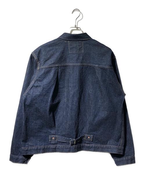 WORKERS（ワーカーズ）WORKERS (ワーカーズ) Denim Jacket, Buckle Back（デニムジャケット　バックルバッグ） インディゴ サイズ:42の古着・服飾アイテム