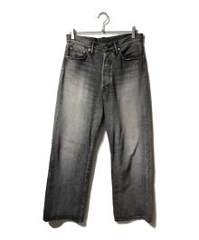 Graphpaper（グラフペーパー）の古着「Five Pocket Wide Straight Pants」｜グレー