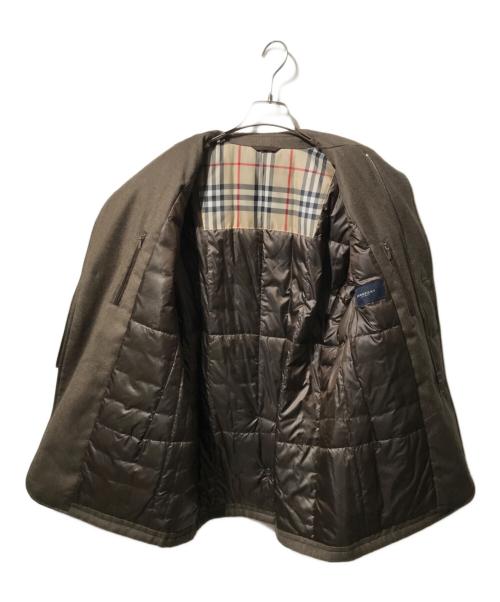 BURBERRY LONDON（バーバリーロンドン）BURBERRY LONDON (バーバリーロンドン) カシミヤブレンドダウンジャケット ブラウン サイズ:Ｌの古着・服飾アイテム