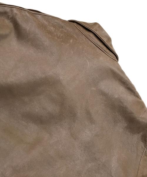Willis&Geiger（ウィルスガイガー）Willis&Geiger (ウィルスガイガー) A2フライトジャケット ブラウン サイズ:40の古着・服飾アイテム