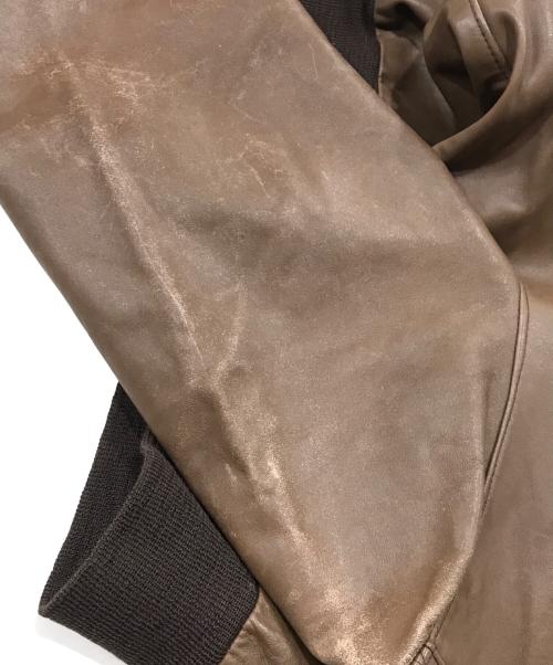 Willis&Geiger（ウィルスガイガー）Willis&Geiger (ウィルスガイガー) A2フライトジャケット ブラウン サイズ:40の古着・服飾アイテム