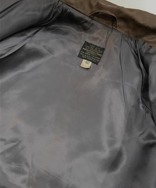 Willis&Geiger（ウィルスガイガー）Willis&Geiger (ウィルスガイガー) A2フライトジャケット ブラウン サイズ:40の古着・服飾アイテム