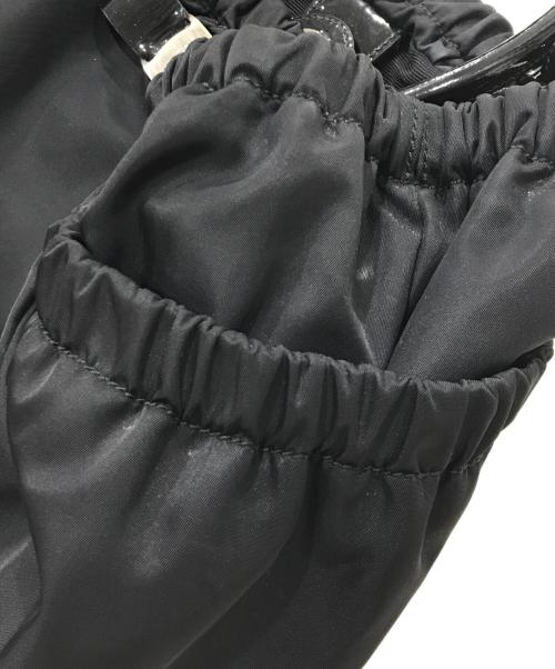 Salvatore Ferragamo（サルヴァトーレ フェラガモ）Salvatore Ferragamo (サルヴァトーレ フェラガモ) ヴァラリボン ナイロントートバッグ ブラックの古着・服飾アイテム