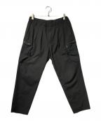 WHITE MOUNTAINEERINGホワイトマウンテ二アニング）の古着「STRETCHED HYBRID WIDE TAPERED PANTS」｜ブラック