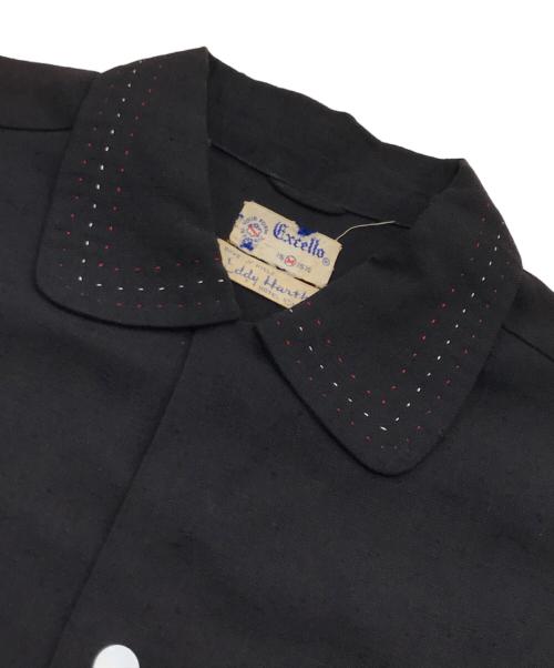 Excello（エクセロ）Excello (エクセロ) Vintageリネンシャツ ブラック サイズ:Mの古着・服飾アイテム