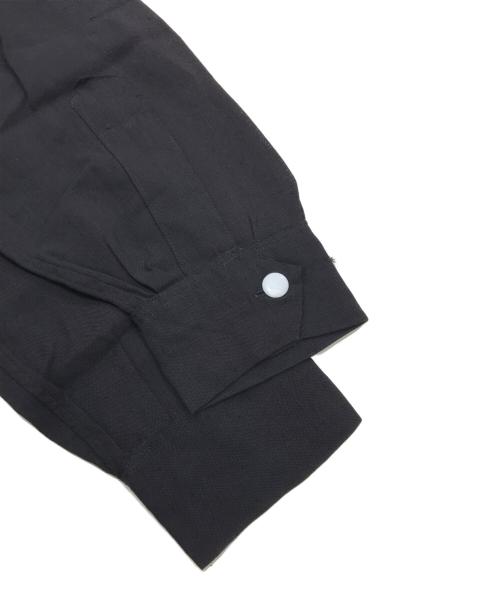 Excello（エクセロ）Excello (エクセロ) Vintageリネンシャツ ブラック サイズ:Mの古着・服飾アイテム