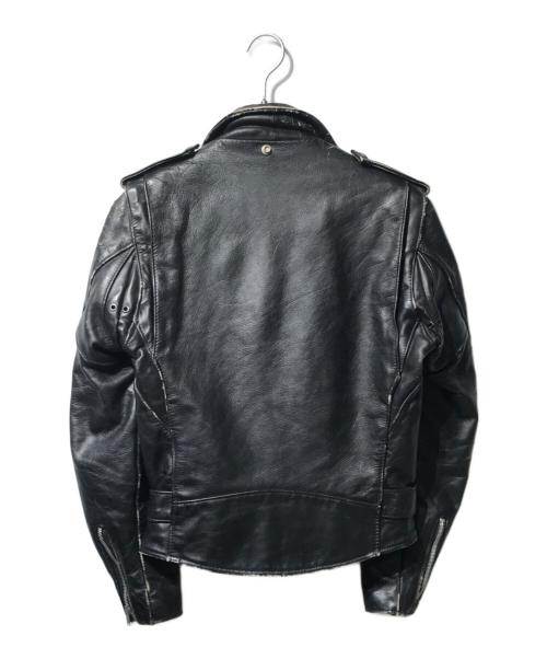Schott（ショット）shott (ショット) レザージャケット/618 ブラック サイズ:34の古着・服飾アイテム