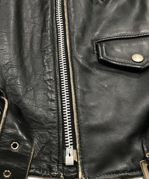 Schott（ショット）shott (ショット) レザージャケット/618 ブラック サイズ:34の古着・服飾アイテム