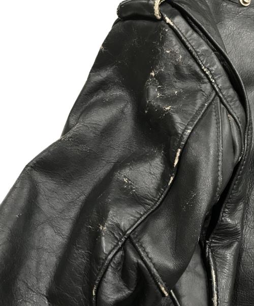 Schott（ショット）shott (ショット) レザージャケット/618 ブラック サイズ:34の古着・服飾アイテム