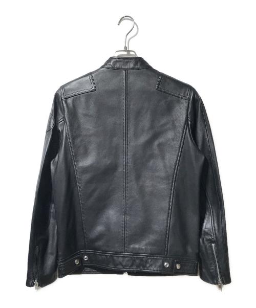 DIESEL（ディーゼル）DIESEL (ディーゼル) ラムレザージャケット/L-BOY シングルライダースジャケット ブラック サイズ:XSの古着・服飾アイテム