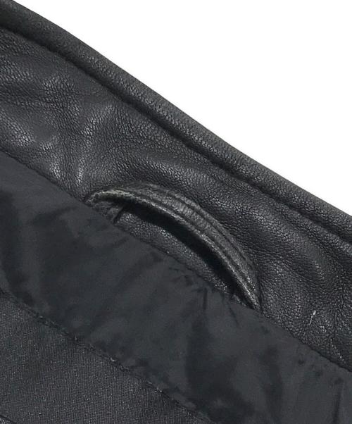 DIESEL（ディーゼル）DIESEL (ディーゼル) ラムレザージャケット/L-BOY シングルライダースジャケット ブラック サイズ:XSの古着・服飾アイテム