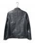 DIESEL (ディーゼル) ラムレザージャケット/L-BOY シングルライダースジャケット ブラック サイズ:XS：17000円