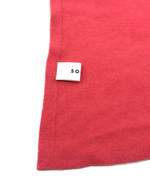 SOEJU（ソージュ）SOEJU (ソージュ) 大判カシミヤストール ピンクの古着・服飾アイテム