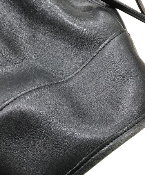 OLD COACH（オールドコーチ）OLD COACH (オールドコーチ) オールドコーチ/オールレザー巾着ショルダーバッグ ブラックの古着・服飾アイテム