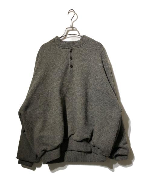 Cabelas（カベラス）cabelas (カベラス) ハーフクルミボタンニット ブラウン サイズ:ＸＸＬの古着・服飾アイテム