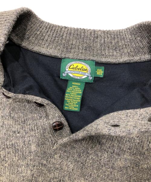 Cabelas（カベラス）cabelas (カベラス) ハーフクルミボタンニット ブラウン サイズ:ＸＸＬの古着・服飾アイテム