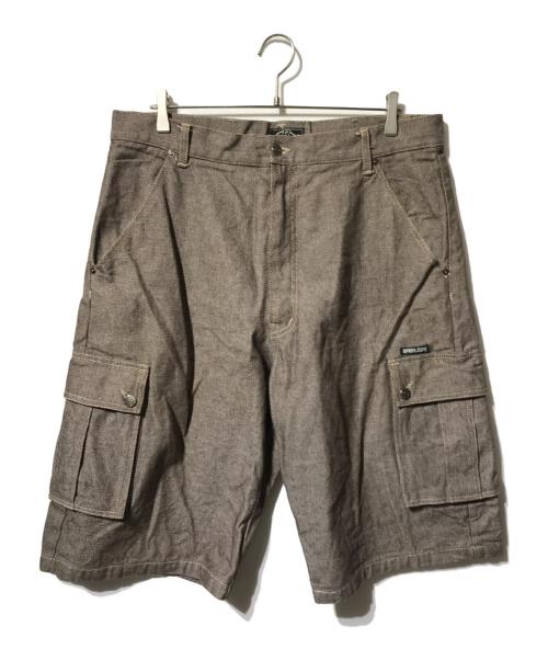 barcode jeans（バーコードジーンズ）barcode jeans (バーコードジーンズ) カーゴジョーツ/ハーフパンツ ブラウン サイズ:W38の古着・服飾アイテム