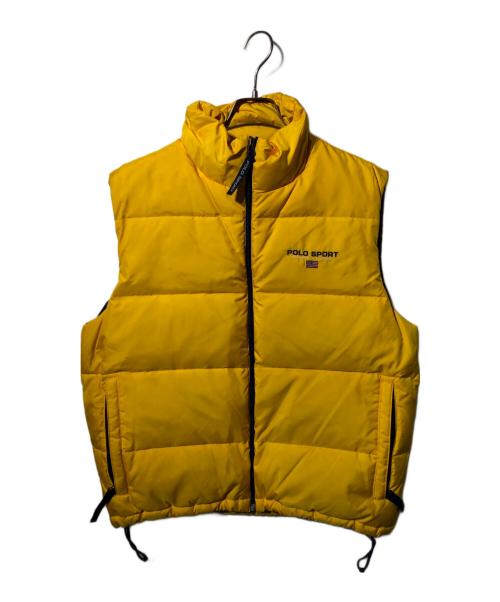 POLO SPORT（ポロスポーツ）POLO SPORT (ポロスポーツ) ダウンベスト イエロー サイズ:Lの古着・服飾アイテム