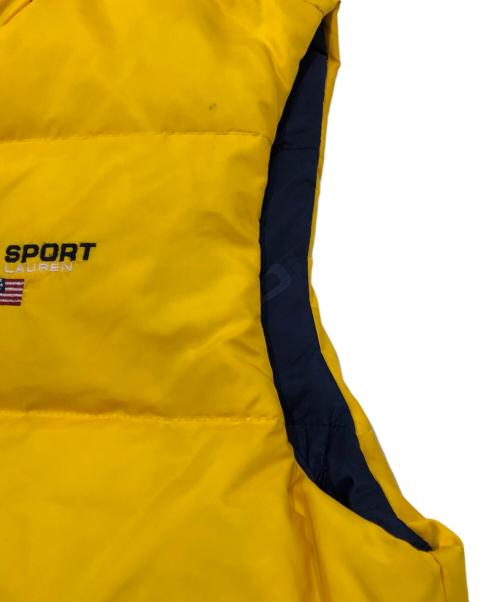 POLO SPORT（ポロスポーツ）POLO SPORT (ポロスポーツ) ダウンベスト イエロー サイズ:Lの古着・服飾アイテム