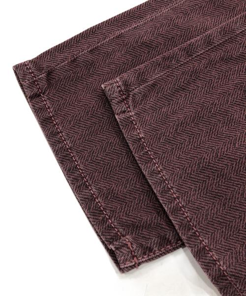 JACOB COHEN（ヤコブコーエン）JACOB COHEN (ヤコブコーエン) PW622ヘリンボーンパンツ レッド サイズ:78.5の古着・服飾アイテム