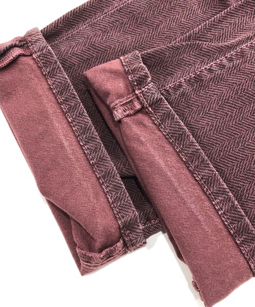 JACOB COHEN（ヤコブコーエン）JACOB COHEN (ヤコブコーエン) PW622ヘリンボーンパンツ レッド サイズ:78.5の古着・服飾アイテム