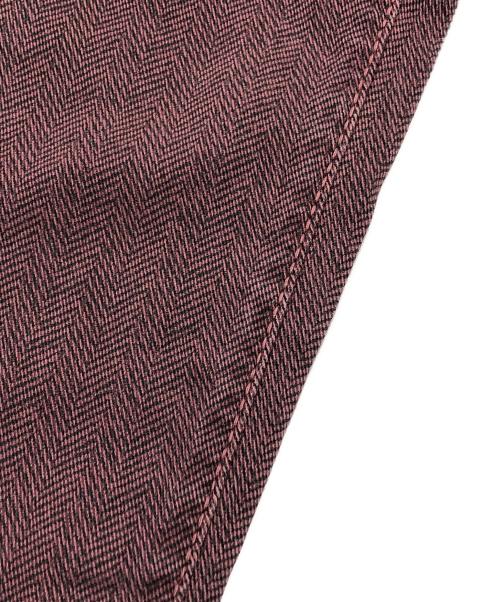 JACOB COHEN（ヤコブコーエン）JACOB COHEN (ヤコブコーエン) PW622ヘリンボーンパンツ レッド サイズ:78.5の古着・服飾アイテム