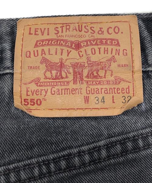 LEVI'S（リーバイス）LEVI'S (リーバイス) 00s550デニムパンツ ブラック サイズ:86cm（W34）の古着・服飾アイテム