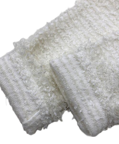 Rene（ルネ）Rene (ルネ) ツイードセットアップジャケット ホワイト サイズ:34の古着・服飾アイテム