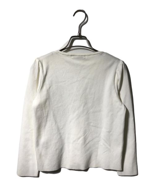 Rene（ルネ）Rene (ルネ) ダブルジップニットカーディガン ホワイト サイズ:36の古着・服飾アイテム