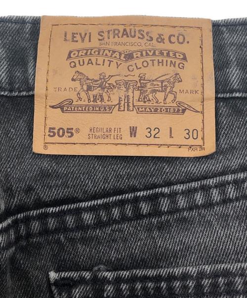 LEVI'S（リーバイス）LEVI'S (リーバイス) 505デニムパンツ ブラック サイズ:81cm（W32）の古着・服飾アイテム