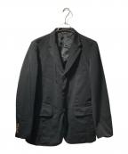 COMME des GARCONS HOMME DEUXコムデギャルソン オム ドゥ）の古着「ポリ縮テーラードジャケット」｜ブラック