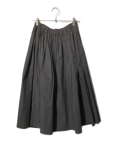 HUIS（ハウス）HUIS (ハウス) タイプライタークロスロングスカート／フレアスカート ブラウン サイズ:Fの古着・服飾アイテム