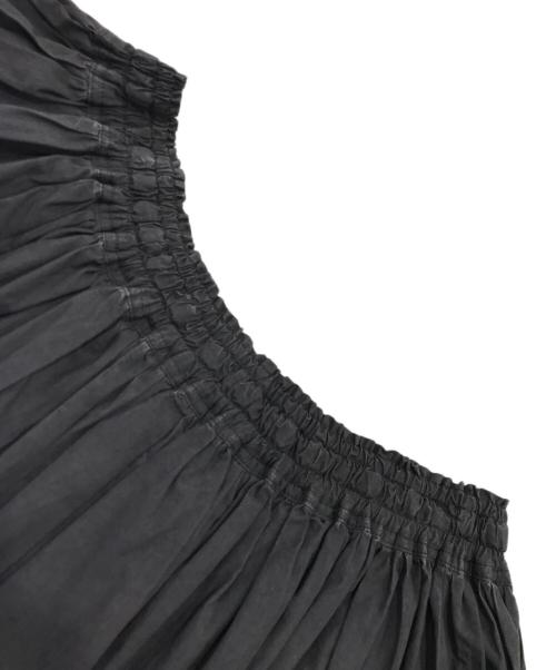 HUIS（ハウス）HUIS (ハウス) タイプライタークロスロングスカート／フレアスカート ブラウン サイズ:Fの古着・服飾アイテム