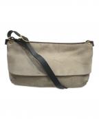 organオルガン）の古着「レザーショルダーバッグ」｜ベージュ