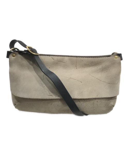 organ（オルガン）organ (オルガン) レザーショルダーバッグ ベージュの古着・服飾アイテム