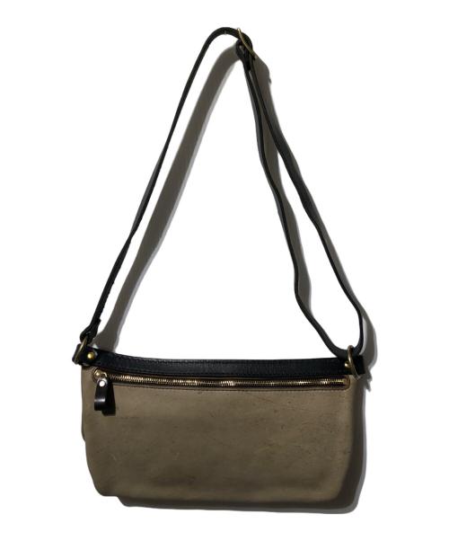 organ（オルガン）organ (オルガン) レザーショルダーバッグ ベージュの古着・服飾アイテム