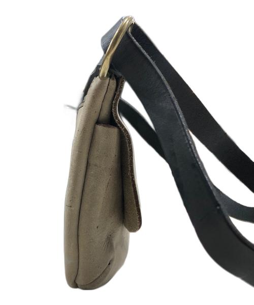 organ（オルガン）organ (オルガン) レザーショルダーバッグ ベージュの古着・服飾アイテム