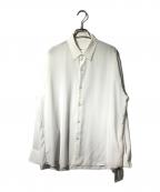 LAD MUSICIANラッドミュージシャン）の古着「DECHINE BIG SHIRT（デシン　ビッグシャツ）」｜ホワイト