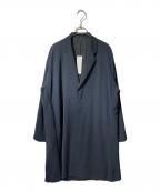 LAD MUSICIANラッドミュージシャン）の古着「POLYESTER TWILL LONG JACKET」｜ネイビー