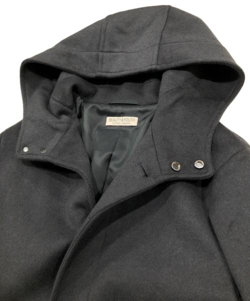 BEAUTY&YOUTH（ビューティーアンドユース）BEAUTY&YOUTH (ビューティーアンドユース) 120Sメルトンコート グレー サイズ:Lの古着・服飾アイテム