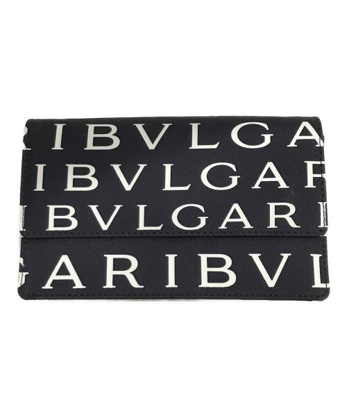 BVLGARI（ブルガリ）BVLGARI (ブルガリ) マキシロゴショルダーポーチ ブラックの古着・服飾アイテム