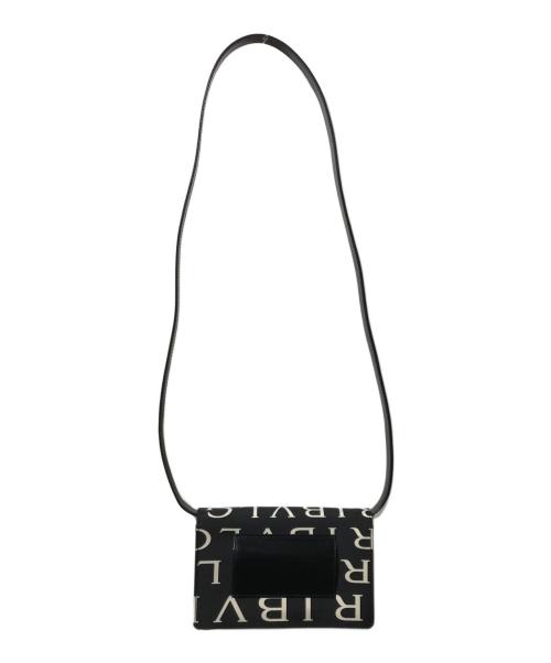 BVLGARI（ブルガリ）BVLGARI (ブルガリ) マキシロゴショルダーポーチ ブラックの古着・服飾アイテム